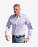 Signature Twill contemporary skjorte - Mid purple