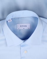 Twill skjorte med stræk Contemporary fit - blå