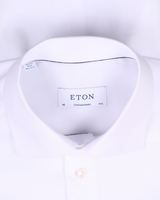 Twill skjorte med stræk slim fit - Hvid