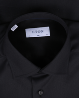 Signature Twill slim skjorte - Sort