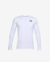 UA Sportstyle Left Chest Langærmet T-Shirt - Hvid