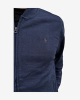Sweatshirt med lynlås - Navy