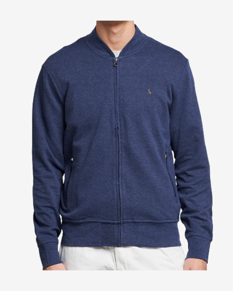 Sweatshirt med lynlås - Navy