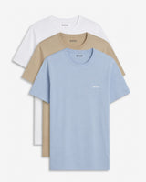 3-pak Rund hals t-shirt - Multi ny