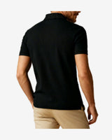 Slim Fit Mesh Polo - Sort