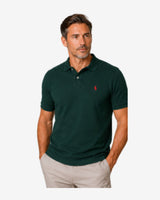 Slim Fit Mesh Polo - Grøn