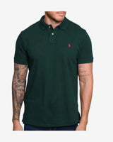 Slim Fit Mesh Polo - Grøn
