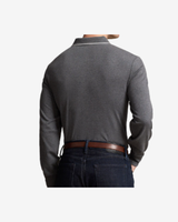 Langærmet polo - Grå