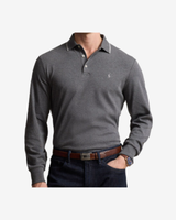 Langærmet polo - Grå