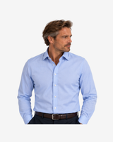 Signature Twill contemporary fit skjorte - Lyseblå