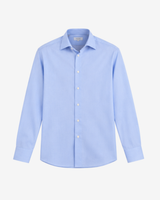 Signature Twill contemporary fit skjorte - Lyseblå