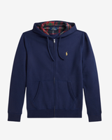 Hættetrøje m. lynlås - Navy