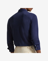 Langærmet polo - Navy