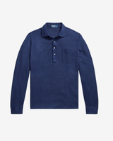 Langærmet polo - Navy