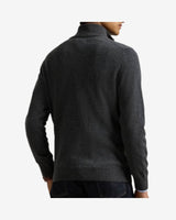 Langærmed trøje med lynlås - grå