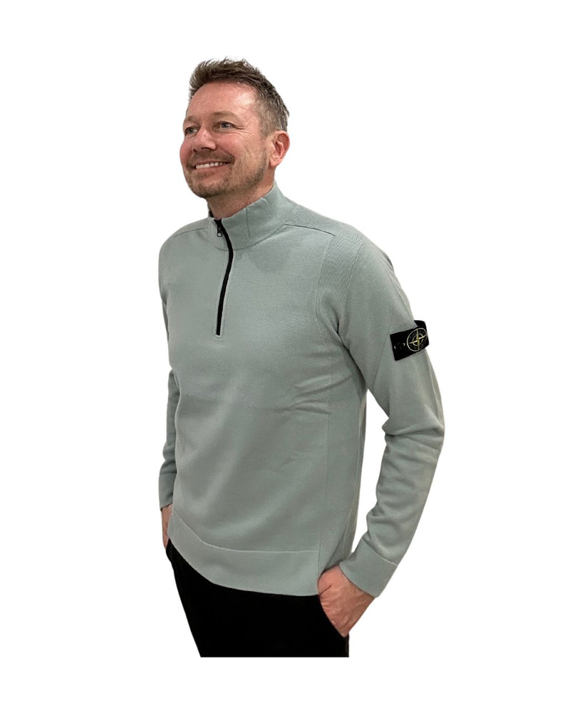 MAGLIA SWEATER MED Lynlås - Grå-Grøn