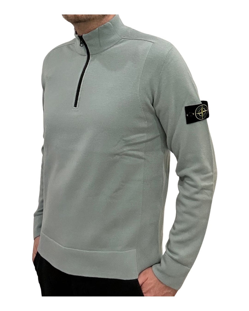 MAGLIA SWEATER MED Lynlås - Grå-Grøn