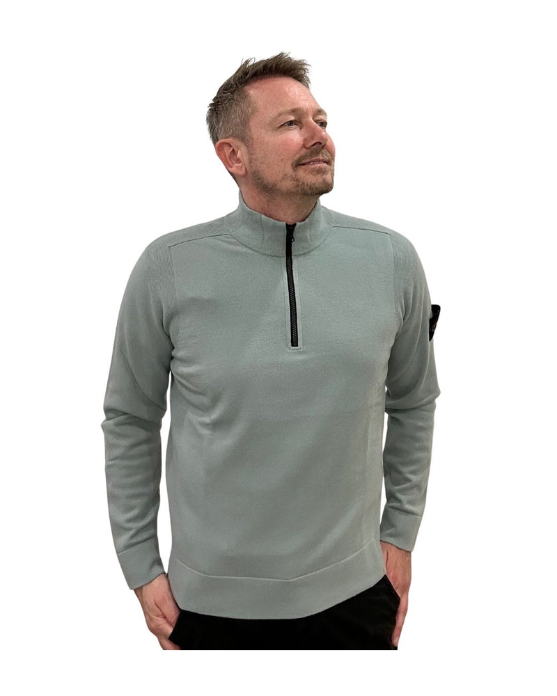 MAGLIA SWEATER MED Lynlås - Grå-Grøn