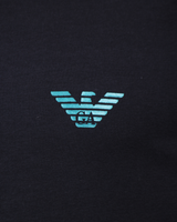 Langærmet shiny logo t-shirt - Navy