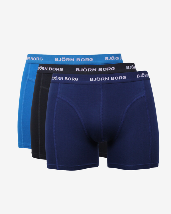 Boxershorts shorts 3-pak - Blå mix