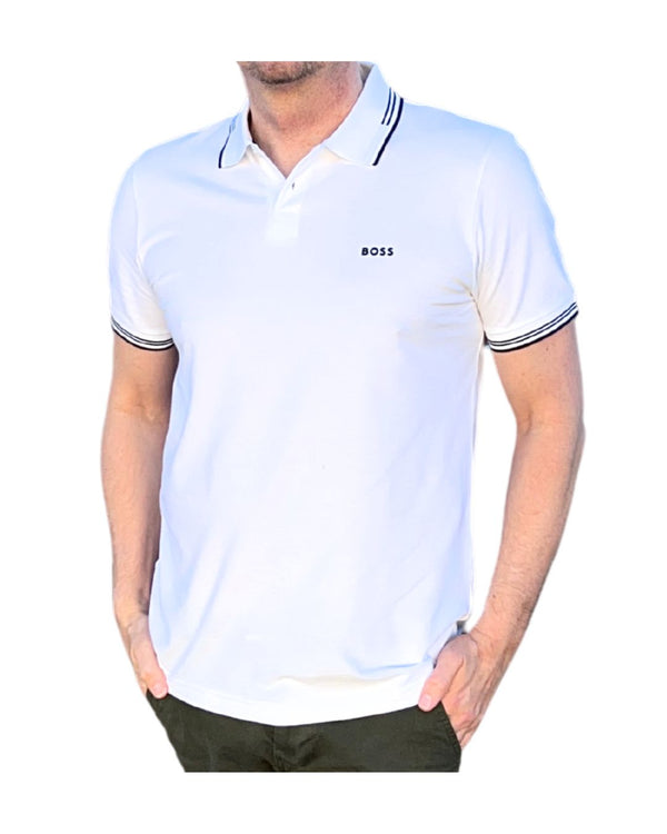 Paul polo slim - hvid