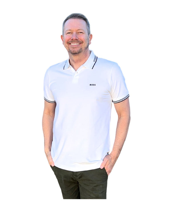Paul polo slim - hvid