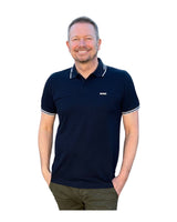 Paul polo slim - Dark Blue kontrast