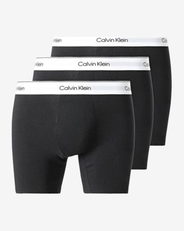 3 Pack Boxer Briefs - Icon Cotton Stretch - Sort / Hvid