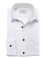Signature Twill contemporary Blue Details - Hvid