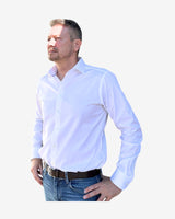 Signature Twill Classic skjorte med brystlomme - Hvid
