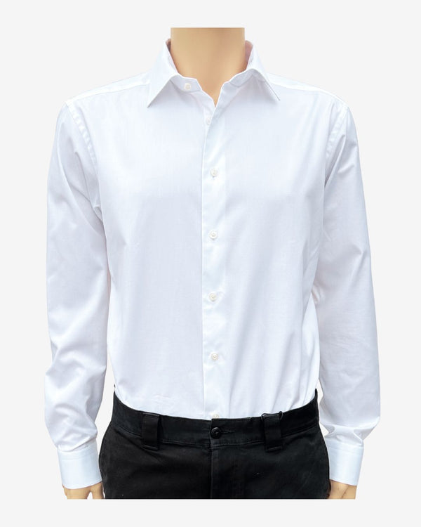 Signature Twill Classic skjorte med brystlomme - Hvid