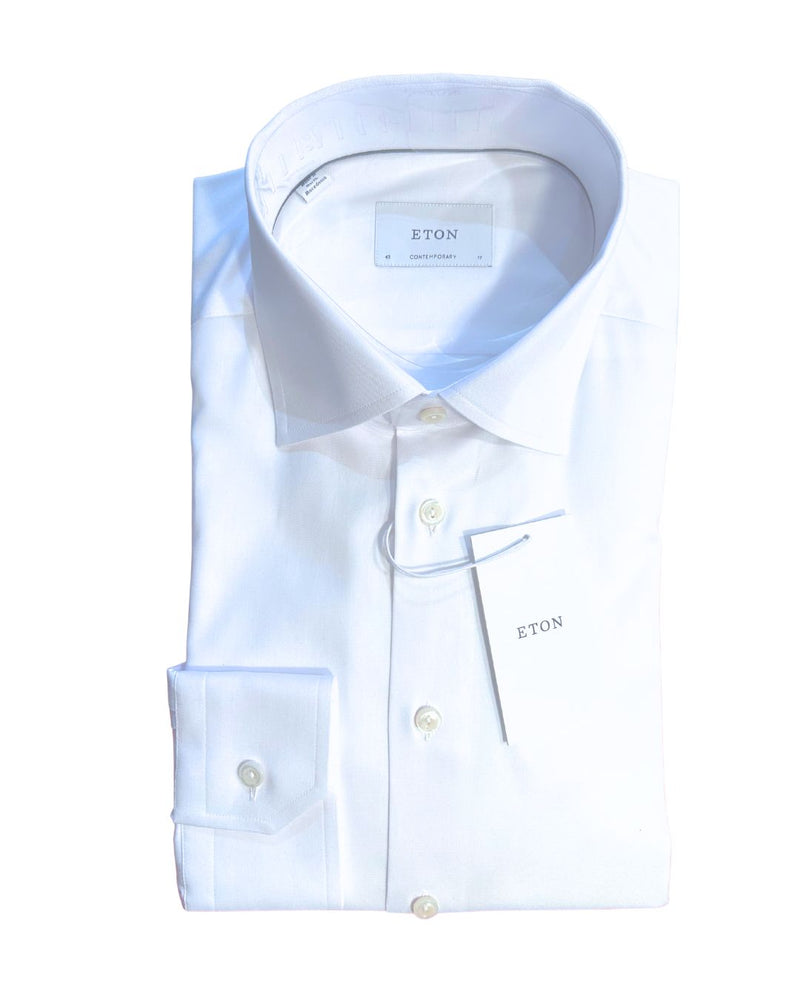 Signature Twill Classic skjorte med brystlomme - Hvid