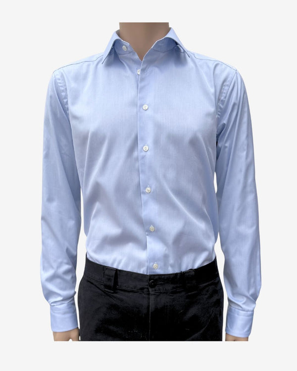 Signature Twill slim fit skjorte - Lyseblå