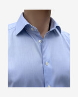 Signature Twill slim skjorte - Lyseblå