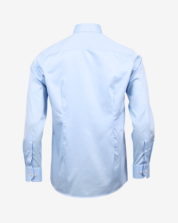 Twill stræk contemporary skjorte - Lyseblå