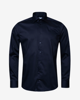 Twill stræk contemporary skjorte - Navy