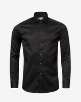 Signature Twill Classic skjorte med brystlomme - Sort