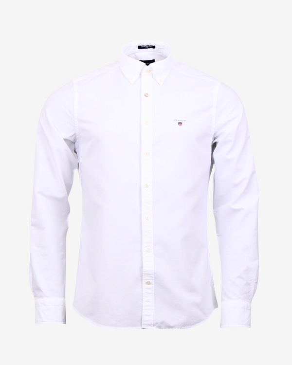 Slim fit oxford skjorte - Hvid