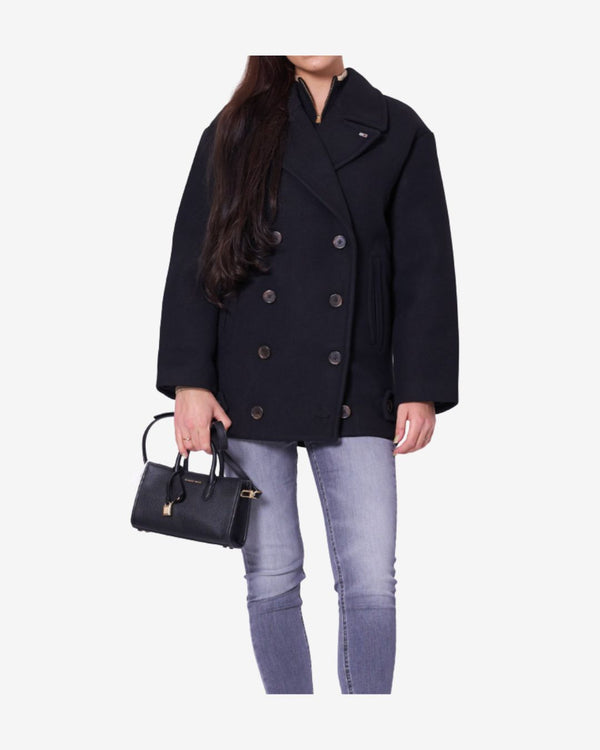 TJW WOOL PEACOAT DAME - Navy