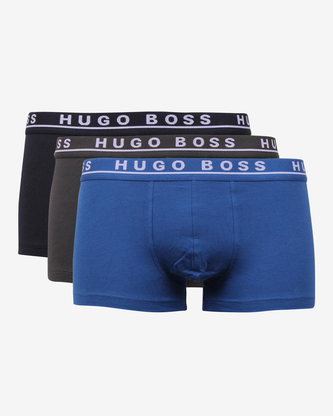 Boxershorts Trunk 3 Pak Blå Mix Fra Hugo Boss