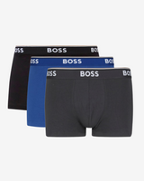 Boxershorts trunk power 3-pak - Sort / Blå / Grå