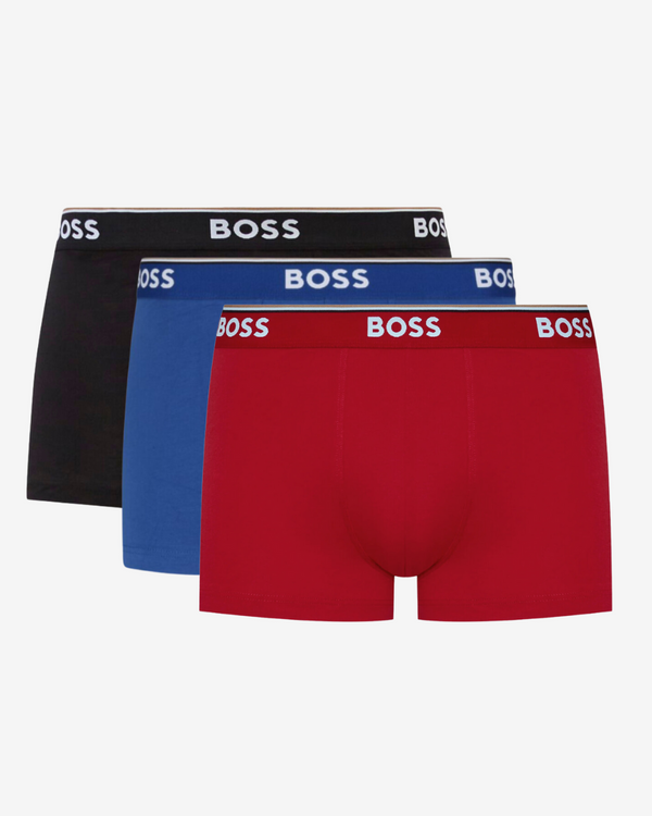 Boxershorts trunk power 3-pak - Sort / Blå / Rød