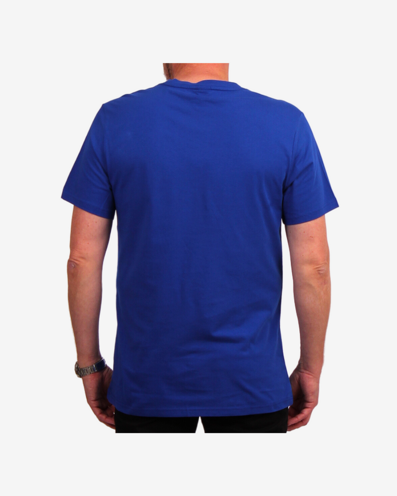 T-Shirt i økologisk bomuld - Blå