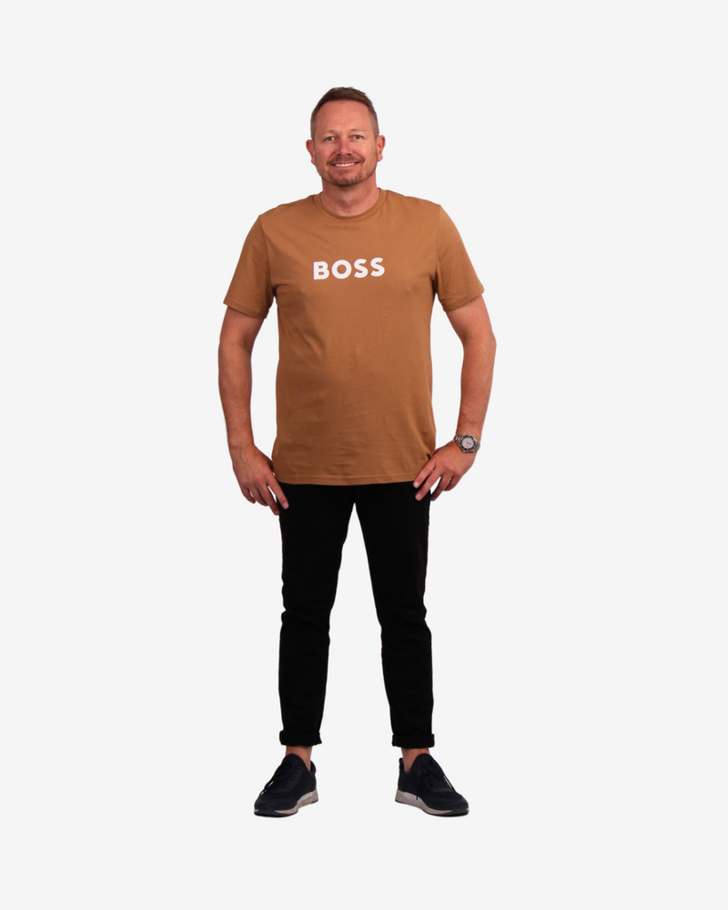 T-Shirt i økologisk bomuld - Sand