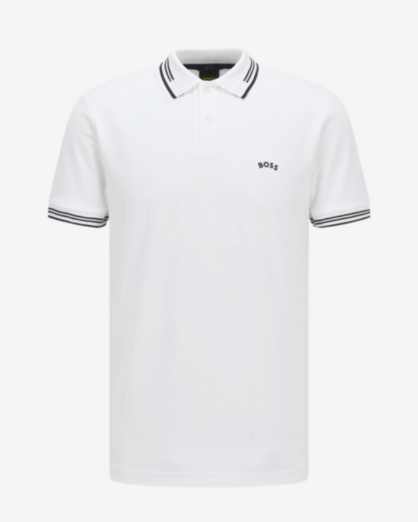 Paul curved polo - Hvid