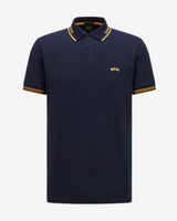 Paul curved polo - Navy / Guld