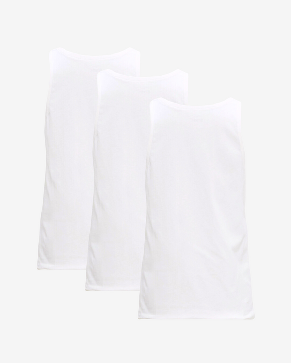 Tank top undertrøje 3-pak - Hvid