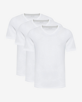 3-pak v-hals t-shirt - Hvid