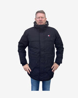 TECH CANVAS PARKA DUN JAKKE - Sort
