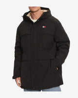 TECH CANVAS PARKA DUN JAKKE - Sort